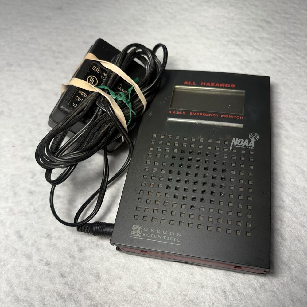 Oregon Scientific WRS101 S.A.M.E. NOAA Weather Radio Emergency Monitor - Works!